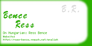 bence ress business card